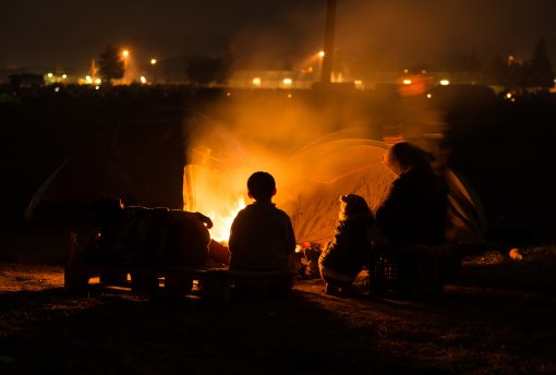 Uprchlick&yacute; t&aacute;bor Idomeni, 2016
